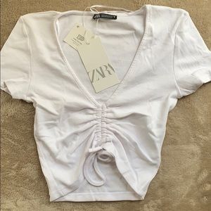 COPY - Zara gathered crop top